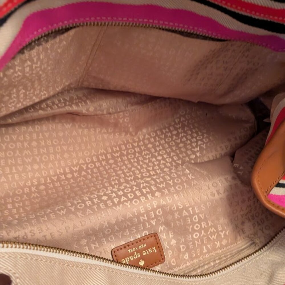 O1 KATE SPADE Oak Island Striped Tote - Picture 12 of 12